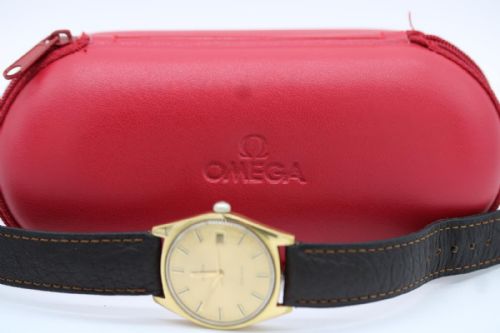 OMEGA GENEVE REF 136041 GOLD SUNBURST DIAL MANUAL WIND VINTAGE WRIST WATCH - ADDITIONAL PHOTO 6