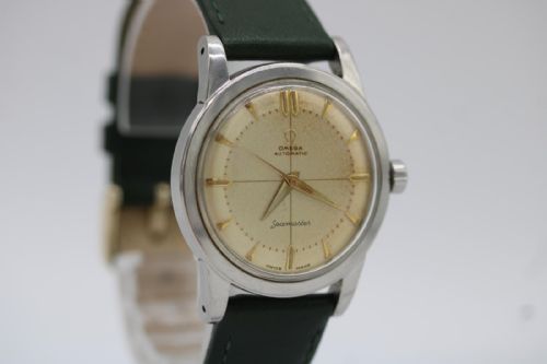 OMEGA SEAMASTER REF 25778 CHAMPAGNE DIAL BUMPER AUTOMATIC VINTAGE WRIST WATCH - ADDITIONAL PHOTO 1