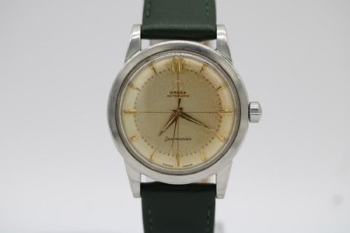 OMEGA SEAMASTER REF 25778 CHAMPAGNE DIAL BUMPER AUTOMATIC VINTAGE WRIST WATCH - ADDITIONAL PHOTO 4