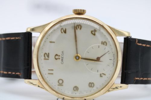 OMEGA VINTAGE DRESS WATCH REF 13322 9CT YELLOW GOLD MANUAL WIND 1950 - ADDITIONAL PHOTO 1