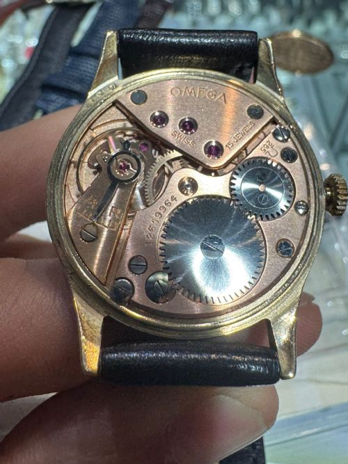 OMEGA VINTAGE DRESS WATCH REF 13322 9CT YELLOW GOLD MANUAL WIND 1950 - ADDITIONAL PHOTO 9