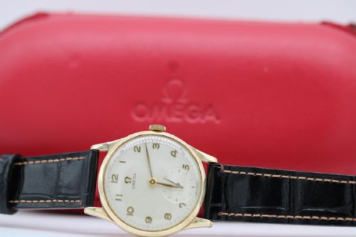 OMEGA VINTAGE DRESS WATCH REF 13322 9CT YELLOW GOLD MANUAL WIND 1950 - ADDITIONAL PHOTO 10
