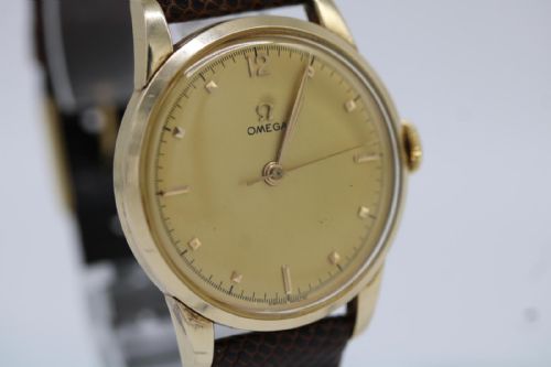 OMEGA VINTAGE WRIST WATCH 30T2 SC MOVEMENT GOLD PLATED MANUAL WIND LATE 1940S - ADDITIONAL PHOTO 4