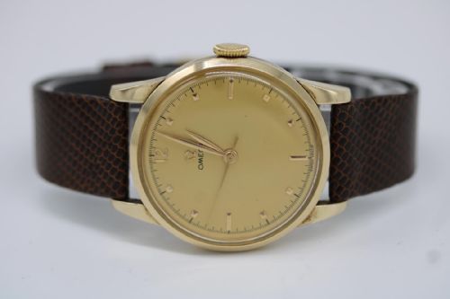 OMEGA VINTAGE WRIST WATCH 30T2 SC MOVEMENT GOLD PLATED MANUAL WIND LATE 1940S - ADDITIONAL PHOTO 7