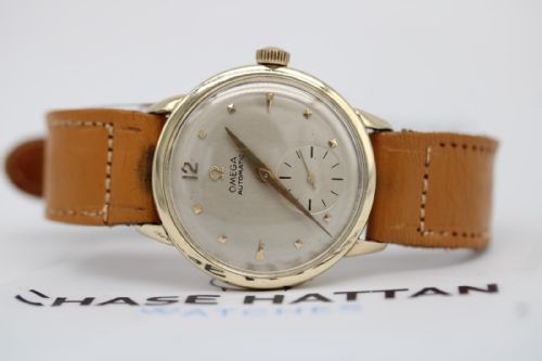 OMEGA VINTAGE WRIST WATCH GOLDFILLED CAL 344 BUMPER AUTOMATIC 33MM MID1950S - ADDITIONAL PHOTO 9