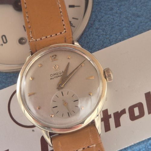 OMEGA VINTAGE WRIST WATCH GOLDFILLED CAL 344 BUMPER AUTOMATIC 33MM MID1950S - ADDITIONAL PHOTO 11