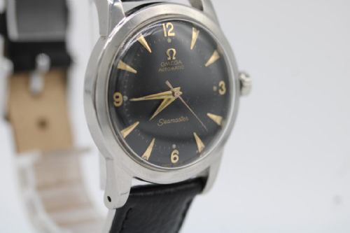 OMEGA SEAMASTER WRIST WATCH REF 25776 HONEYCOMB BLACK DIAL CAL 351 BUMPER AUTOMATIC 1950 - ADDITIONAL PHOTO 3