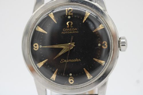 OMEGA SEAMASTER WRIST WATCH REF 25776 HONEYCOMB BLACK DIAL CAL 351 BUMPER AUTOMATIC 1950 - ADDITIONAL PHOTO 5