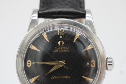 OMEGA SEAMASTER WRIST WATCH REF 25776 HONEYCOMB BLACK DIAL CAL 351 BUMPER AUTOMATIC 1950 - ADDITIONAL PHOTO 8