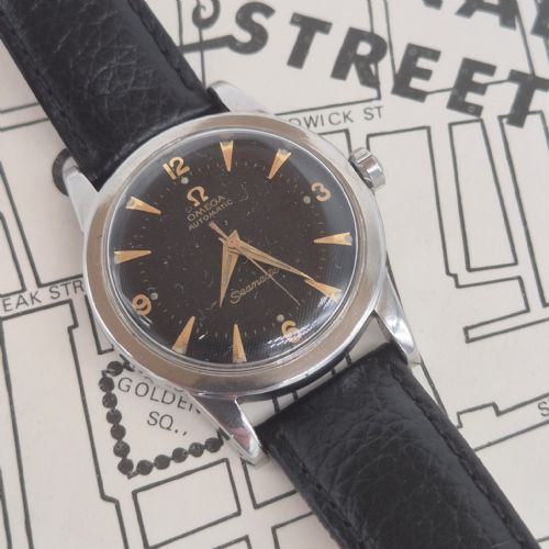 OMEGA SEAMASTER WRIST WATCH REF 25776 HONEYCOMB BLACK DIAL CAL 351 BUMPER AUTOMATIC 1950 - ADDITIONAL PHOTO 9
