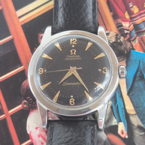 OMEGA SEAMASTER WRIST WATCH REF 25776 HONEYCOMB BLACK DIAL CAL 351 BUMPER AUTOMATIC 1950 - ADDITIONAL PHOTO 10