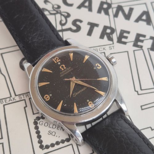 OMEGA SEAMASTER WRIST WATCH REF 25776 HONEYCOMB BLACK DIAL CAL 351 BUMPER AUTOMATIC 1950 - ADDITIONAL PHOTO 11