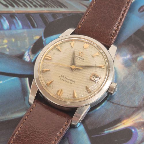 OMEGA SEAMASTER WRIST WATCH REF 2846 CALENDAR HONEYCOMB DIAL CAL 503 AUTOMATIC 1958 - ADDITIONAL PHOTO 11