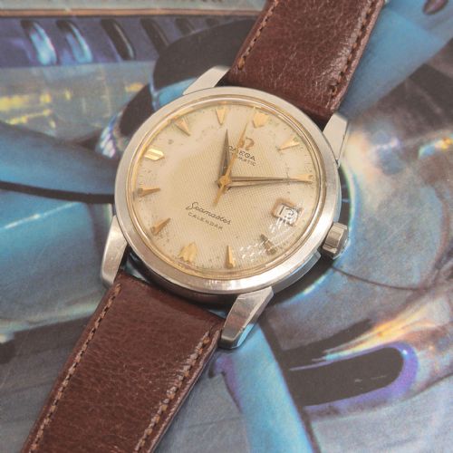 OMEGA SEAMASTER WRIST WATCH REF 2846 CALENDAR HONEYCOMB DIAL CAL 503 AUTOMATIC 1958 - ADDITIONAL PHOTO 13