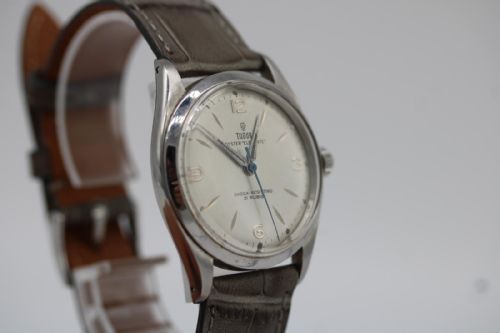 TUDOR OYSTER 7960 WATCH SILVER DIAL 34MM MANUAL WIND VINTAGE 1960 - ADDITIONAL PHOTO 3
