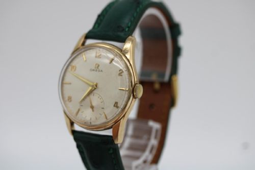 fig 4. Omega Dennison Case 923 – 9ct Yellow Gold – Manual Wind Cal. 268 – 35mm – 1962