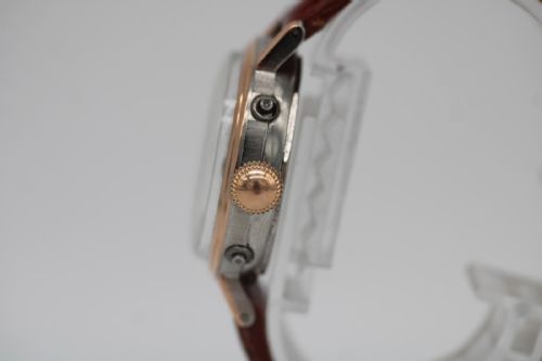 MOVADO TRIPLE DATE CALENDAR 14789 1950S ROSE GOLD STEEL WATCH MANUAL WIND SERVICED APRIL 2026 - ADDITIONAL PHOTO 9