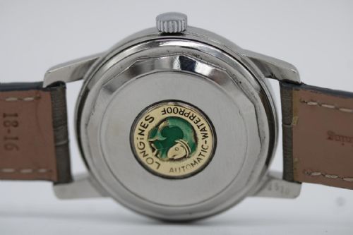 LONGINES CONQUEST 9000 WATCH AUTOMATIC 35MM SILVER DIAL FULLY SERVICED VERY GOOD CONDITION C1960S - ADDITIONAL PHOTO 1