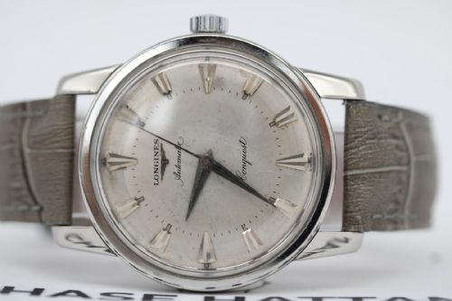 LONGINES CONQUEST 9000 WATCH AUTOMATIC 35MM SILVER DIAL FULLY SERVICED VERY GOOD CONDITION C1960S - ADDITIONAL PHOTO 5