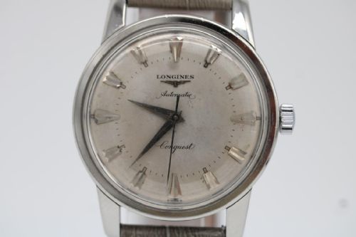 LONGINES CONQUEST 9000 WATCH AUTOMATIC 35MM SILVER DIAL FULLY SERVICED VERY GOOD CONDITION C1960S - ADDITIONAL PHOTO 6