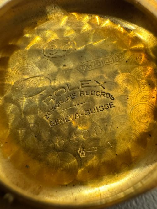 ROLEX WATCH VINTAGE 9CT ROSE GOLD 26MM MANUAL WIND 1938 - ADDITIONAL PHOTO 1