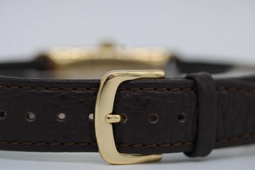 ZENITH VINTAGE TANK STYLE 9CT GOLD DENNISON CASE 33MM C1944 WRIST WATCH - ADDITIONAL PHOTO 3