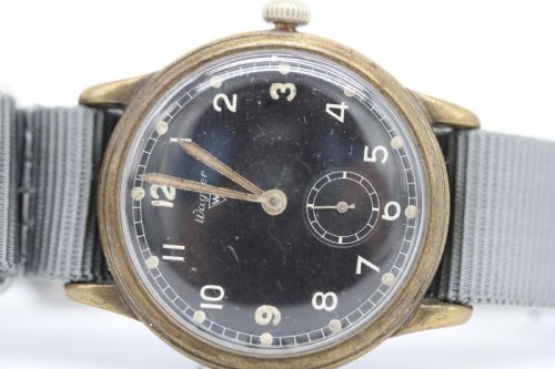 WAGNER GERMAN MILITARY WWII WATCH 36MM ORIGINAL DIAL C1940S - ADDITIONAL PHOTO 7