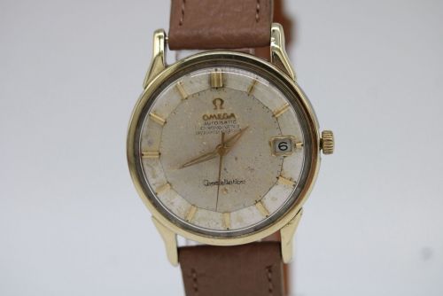 OMEGA WATCH CONSTELLATION PIE PAN 168005 GOLD PLATED 35MM CAL 561 1966