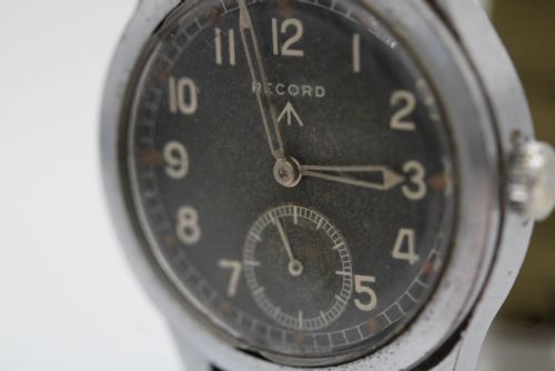 RECORD DIRTY DOZEN WWW BRITISH MILITARY WATCH CALIBRE 022K C1940S - ADDITIONAL PHOTO 6
