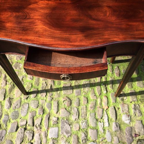 GEORGE III MAHOGANY TEA TABLE - ADDITIONAL PHOTO 1