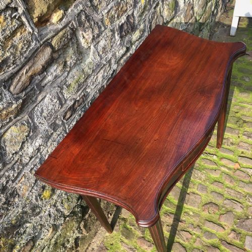 GEORGE III MAHOGANY TEA TABLE - ADDITIONAL PHOTO 3