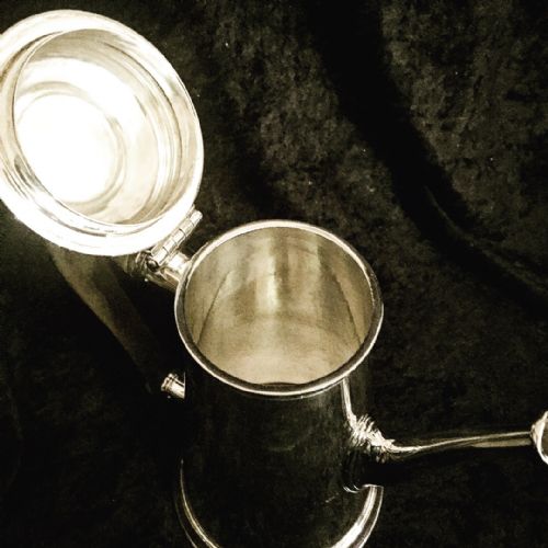 GEORGIAN STYLE SILVER COFFEE POT - ADDITIONAL PHOTO 4