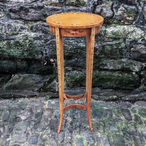 edwardian satinwood table - CATEGORY: ANTIQUE TABLES - DATED EDWARDIAN