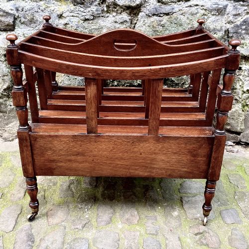 A GEORGE III MAHOGANY CANTERBURY - ADDITIONAL PHOTO 4
