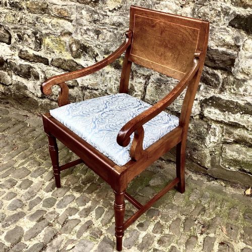 AN EARLY 19TH CENTURY MAHOGANY DESK CHAIR - ADDITIONAL PHOTO 3