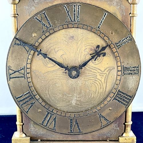 A LATE 19TH CENTURY BRASS LANTERN CLOCK - ADDITIONAL PHOTO 3