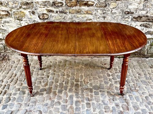 A WILLIAM IV MAHOGANY SMALL EXTENDING DINING TABLE - ADDITIONAL PHOTO 2
