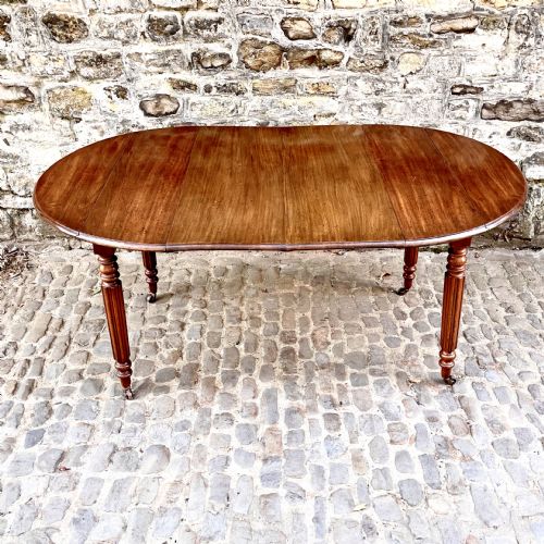 A WILLIAM IV MAHOGANY SMALL EXTENDING DINING TABLE - ADDITIONAL PHOTO 4
