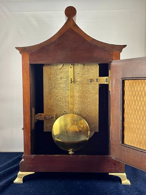 A LATE 19TH CENTURY BRACKET CLOCK TIMEPIECE - ADDITIONAL PHOTO 1