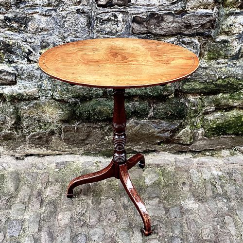 a george iii mahogany tilttop wine table - CATEGORY: ANTIQUE TABLES - DATED GEORGIAN