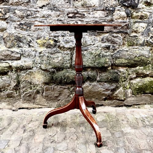 A GEORGE III MAHOGANY TILTTOP WINE TABLE - ADDITIONAL PHOTO 6