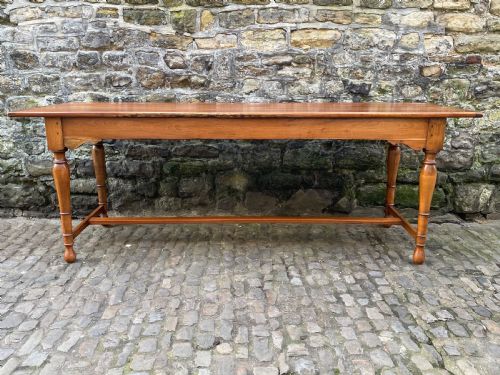 A MID VICTORIAN WALNUT FARMHOUSE TABLE - ADDITIONAL PHOTO 1