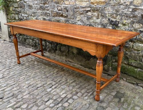 A MID VICTORIAN WALNUT FARMHOUSE TABLE - ADDITIONAL PHOTO 4
