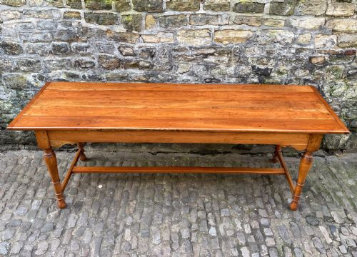 A MID VICTORIAN WALNUT FARMHOUSE TABLE - ADDITIONAL PHOTO 5