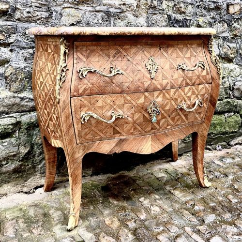 A LOUIS XV STYLE KINGWOOD CHEST OF DRAWERS STAMPED TORREZ - ADDITIONAL PHOTO 3
