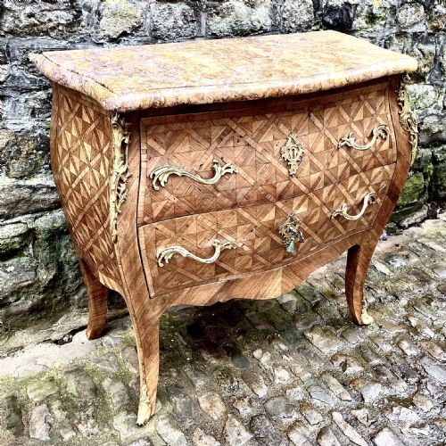 A LOUIS XV STYLE KINGWOOD CHEST OF DRAWERS STAMPED TORREZ - ADDITIONAL PHOTO 5