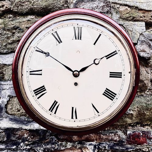 a william iv mahogany wall clock - CATEGORY: ANTIQUE CLOCKS - DATED 19TH CENTURY