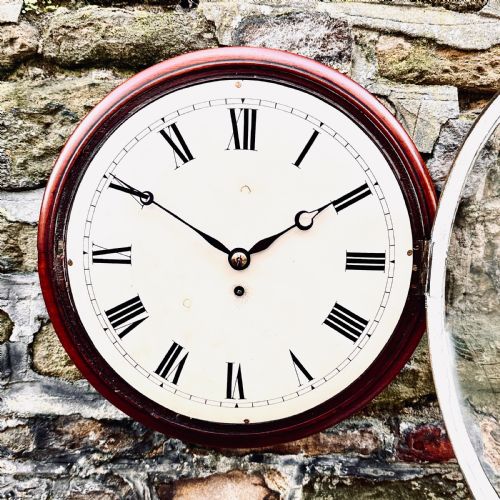 A WILLIAM IV MAHOGANY WALL CLOCK - ADDITIONAL PHOTO 1