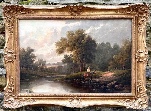 A PAIR OF OIL PAINTINGS ON CANVAS BY ETTY HORTON - ADDITIONAL PHOTO 2