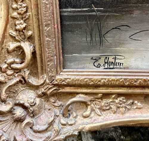 A PAIR OF OIL PAINTINGS ON CANVAS BY ETTY HORTON - ADDITIONAL PHOTO 5